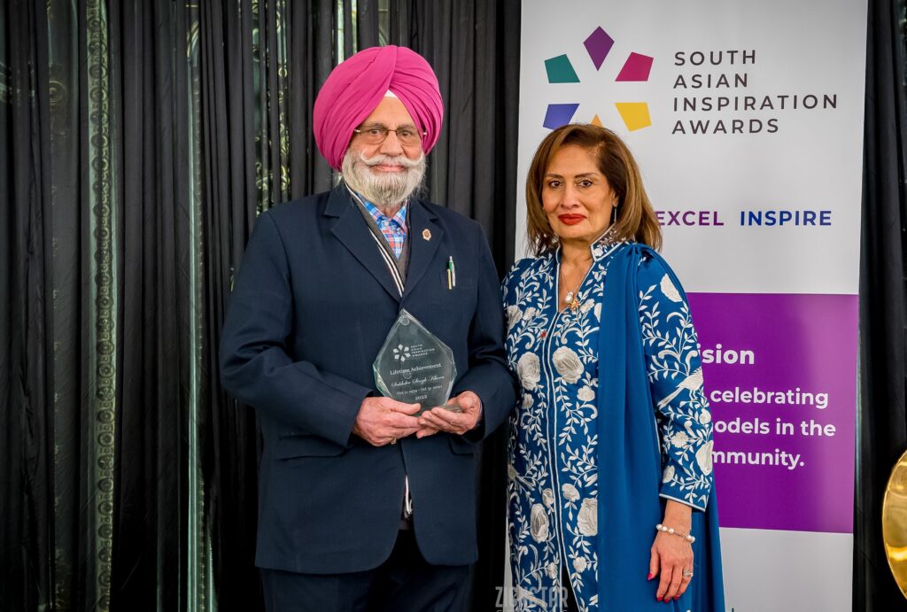 2022 LIFETIME ACHIEVEMENT Winner SUKHDEV SINGH KHERA (October 11, 1934 - October 31, 2020)
Accepting the award on his behalf, Virinderjit Singh Bhatti
Thank You to the South Asian Community in Calgary, nominees, sponsors and attendees who support SAIA!