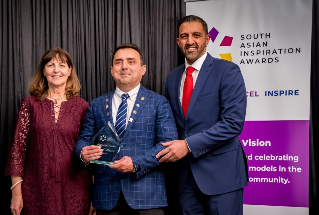 2022 COMMUNITY CRUSADER Winner SYED HASSAN​
Thank You to the South Asian Community in Calgary, nominees, sponsors and attendees who support SAIA!